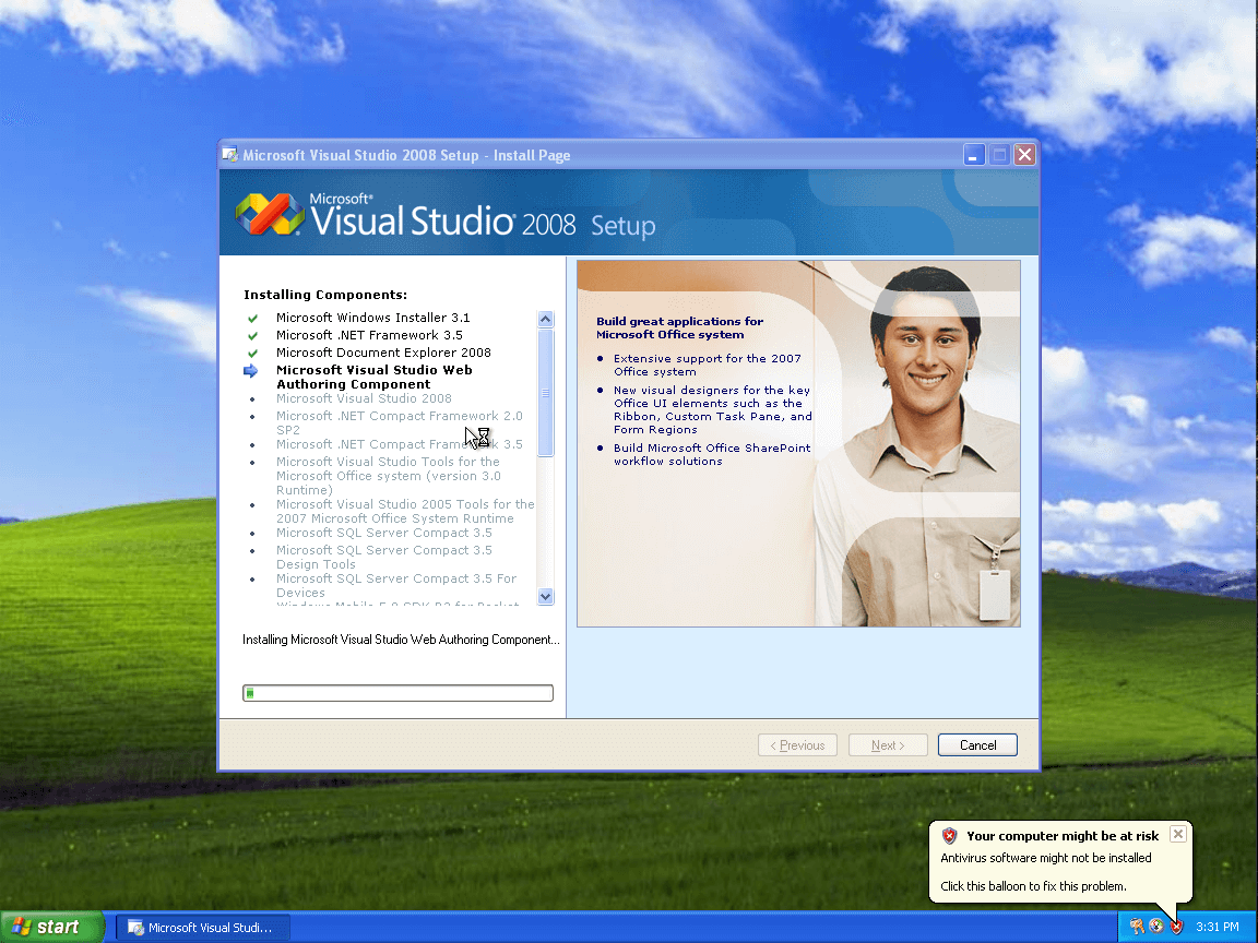 Installing Visual Studio 2008 Professional